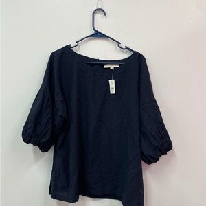 Loft Women’s Navy Blouse Top Size XL